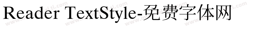 Reader TextStyle字体转换